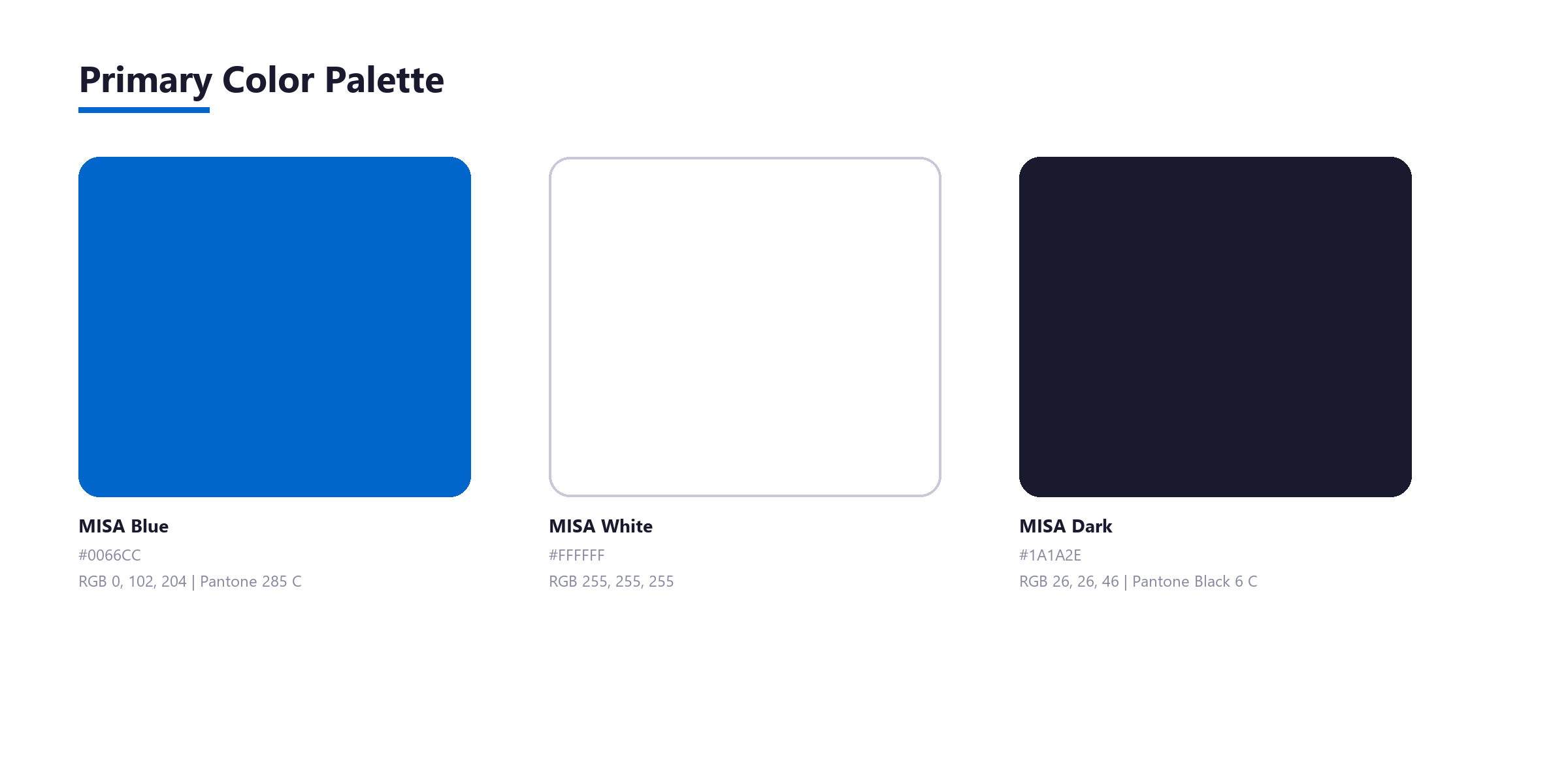 Primary Color Palette